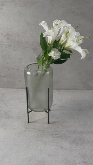 Thistle Glass Vase with Stand