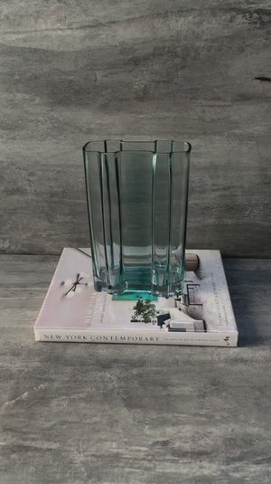 Cayden Sea Green Glass Vase
