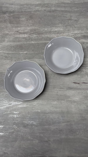 Grey Lotus Serving Bowl - Set of 2