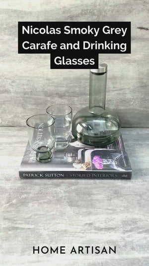 Nicolas Smoky Grey Drinking Glass (Set of 2)