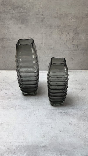 Hudson Smoky Glass Vase (Small)