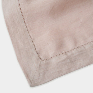 Soft Pink Linen Table Cover (8 seater) by Sanctuary Living - Home Artisan