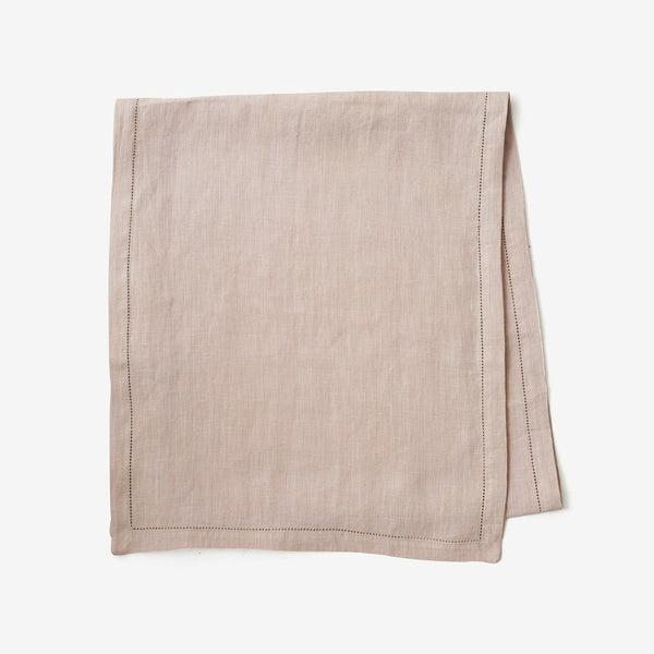 Soft Pink Linen Table Runner (6 seater) by Sanctuary Living - Home Artisan