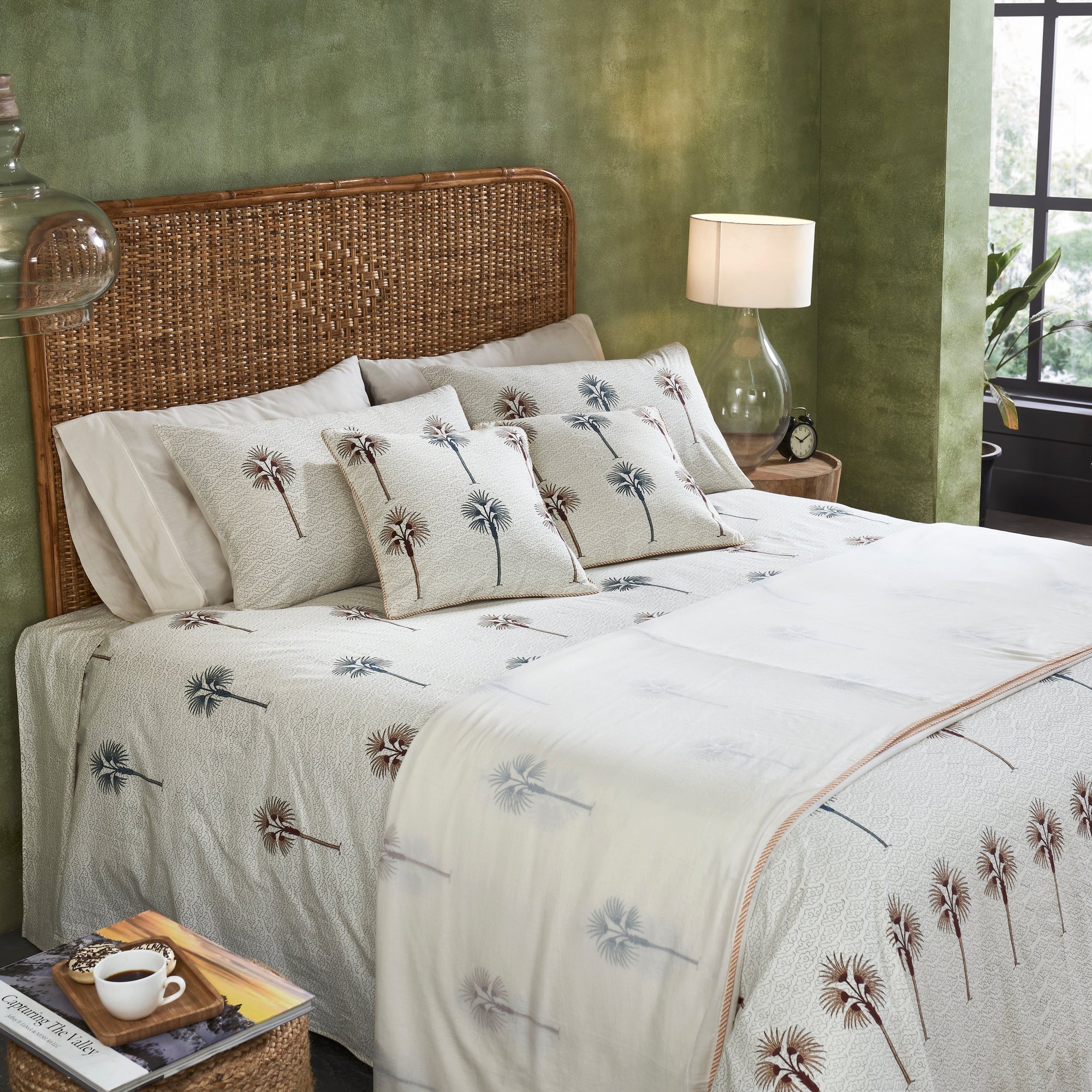 Common Ivy Block Print Cotton Double Bed Dohar - Home Artisan