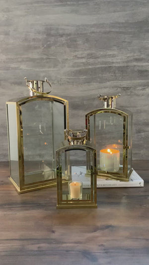 Wynston Golden Lantern - Large