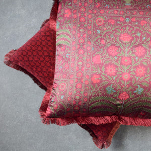 Red Printed Cushion Cover by Tapestry