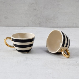 Camden Bold Stripe Handmade Ceramic Cup