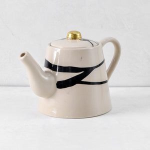 Catalina Brushstrokes Ceramic Teapot - Home Artisan