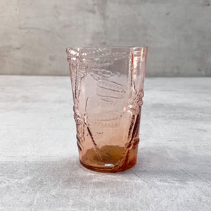 Esrin Peach Dragonfly Drinking Glass (Set of 2)