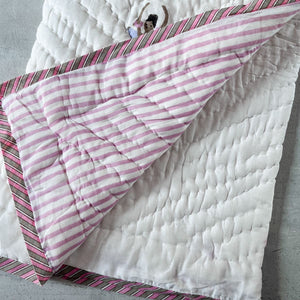 Nerina Ballerina Hand Block Print Cotton Quilt Set