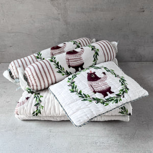 Theodore Hand Block Print Cotton Quilt Set