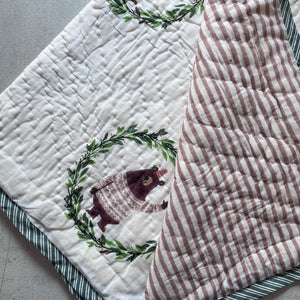 Theodore Hand Block Print Cotton Quilt Set