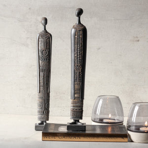 Maasai Women Sculptures (Set of 2)