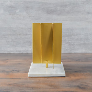 Intersection Geometric Metallic Sculpture - Home Artisan