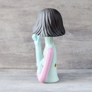 Ava with a Thought Sculpture