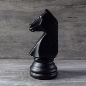 Chess Horse Sculpture - Black