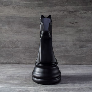 Chess Horse Sculpture - Black