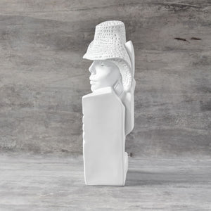 Dakota with a Hat Sculpture