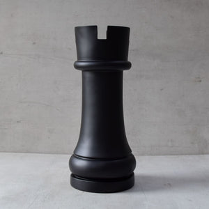 Chess Rook Sculpture - Black - Home Artisan