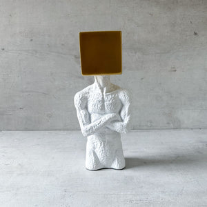 Massimo Cube Head Sculpture