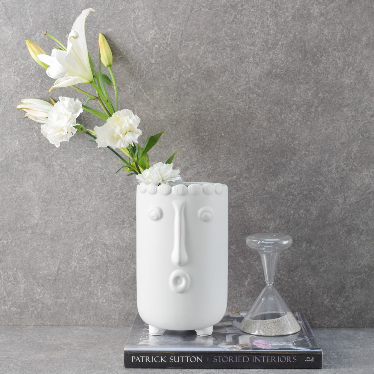 Theodore White Ceramic Vase - Home Artisan