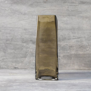 Quinn Brown Glass Vase