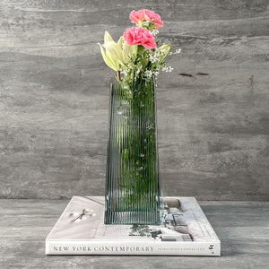Carter Turquoise Glass Vase - Home Artisan