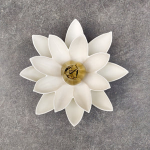 Lotus Flower Ceramic Wall Sculptures