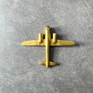Langley Golden Plane Wall Sculpture