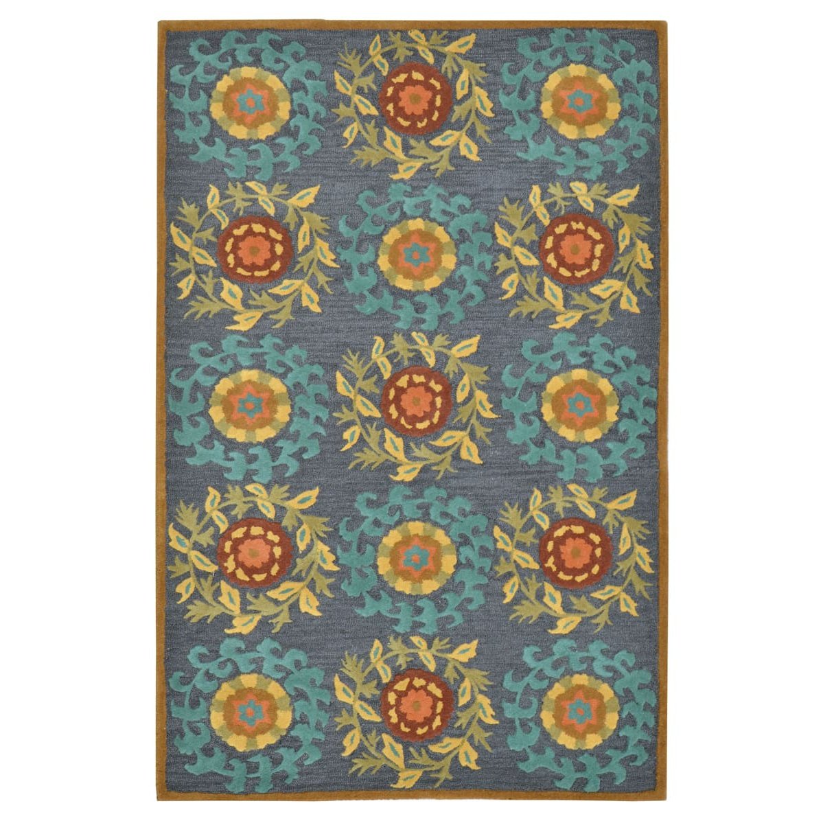 Coastal Hand Tufted Wool Rug (5x8) By House of Rugs - Home Artisan