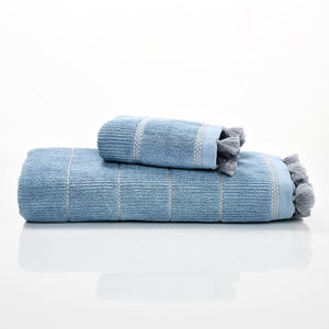 Elsa Sterling Blue Towel - Home Artisan