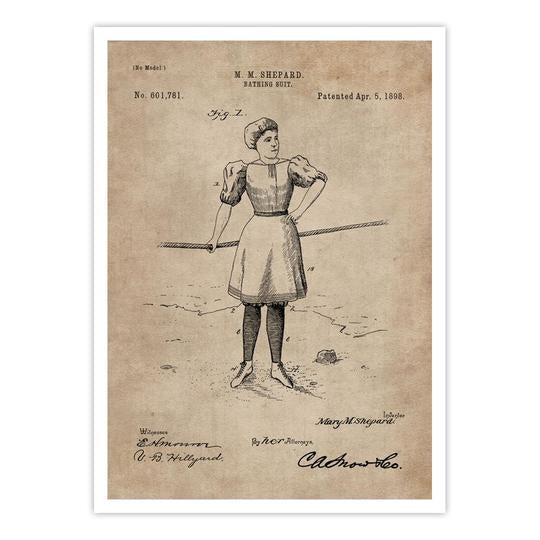 Patent Document of a Bathing Suit - Home Artisan