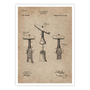 Patent Document of a Cork Screw - Home Artisan