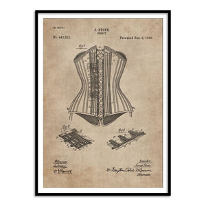 Patent Document of a Corset - Home Artisan
