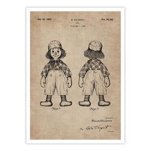 Patent Document of a Doll - Home Artisan