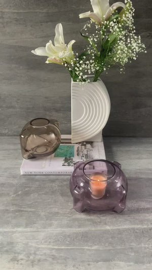 Sigurd Plum Candle Holder
