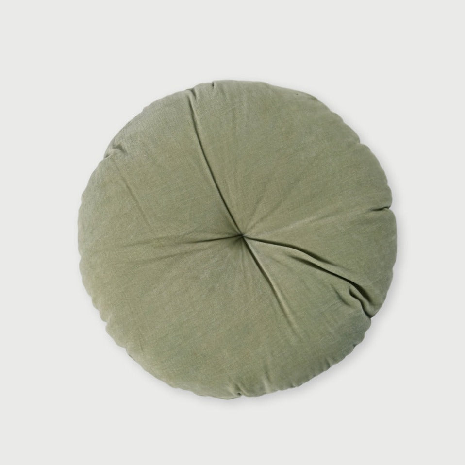 Cuddle Sage Round Cushion by Sanctuary Living - Home Artisan