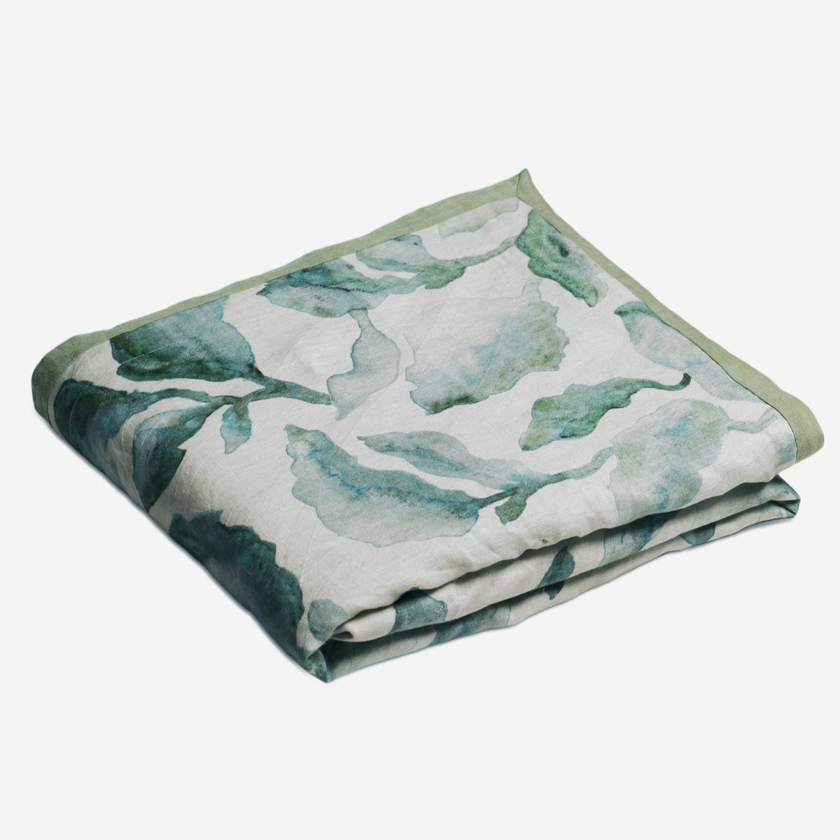 Cascade Teal Linen Bedspread by Sanctuary Living - Home Artisan