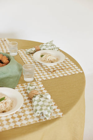 Checker Green Table Napkin (Set of 2) by Sanctuary Living - Home Artisan