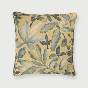 Flora Ochre Linen Cushion Cover by Sanctuary Living - Home Artisan
