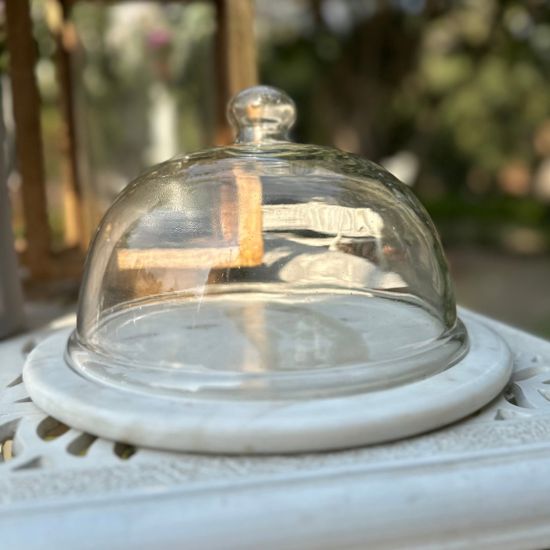 Flavio Marble and Glass Dome Server