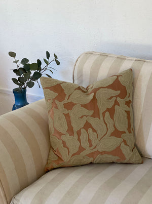 Cascade Embroidered Spice Cushion Cover by Sanctuary Living - Home Artisan