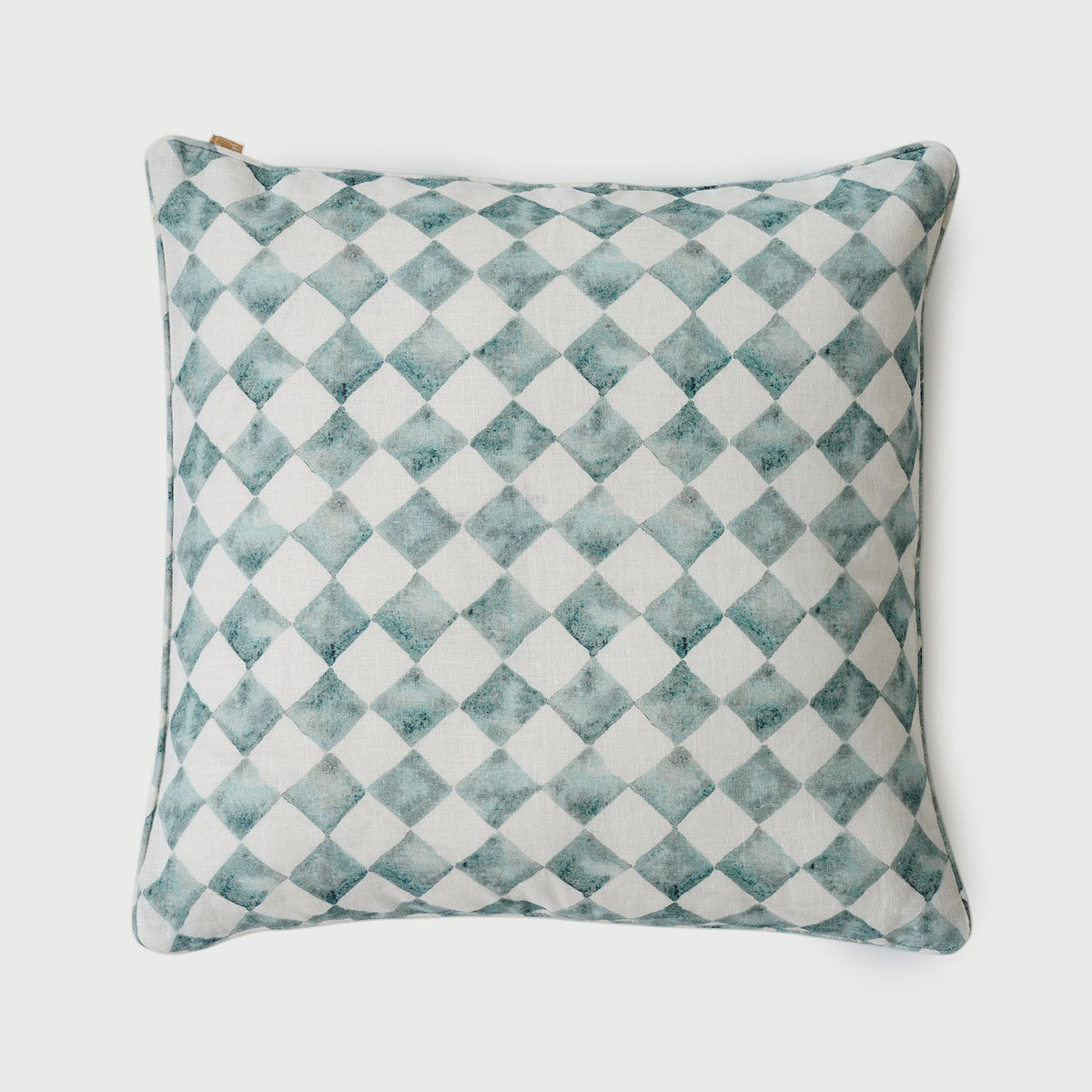 Checker Blue Cushion Cover by Sanctuary Living - Home Artisan