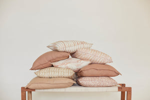 Mosaic Blush Oblong Cushion Cover by Sanctuary Living - Home Artisan