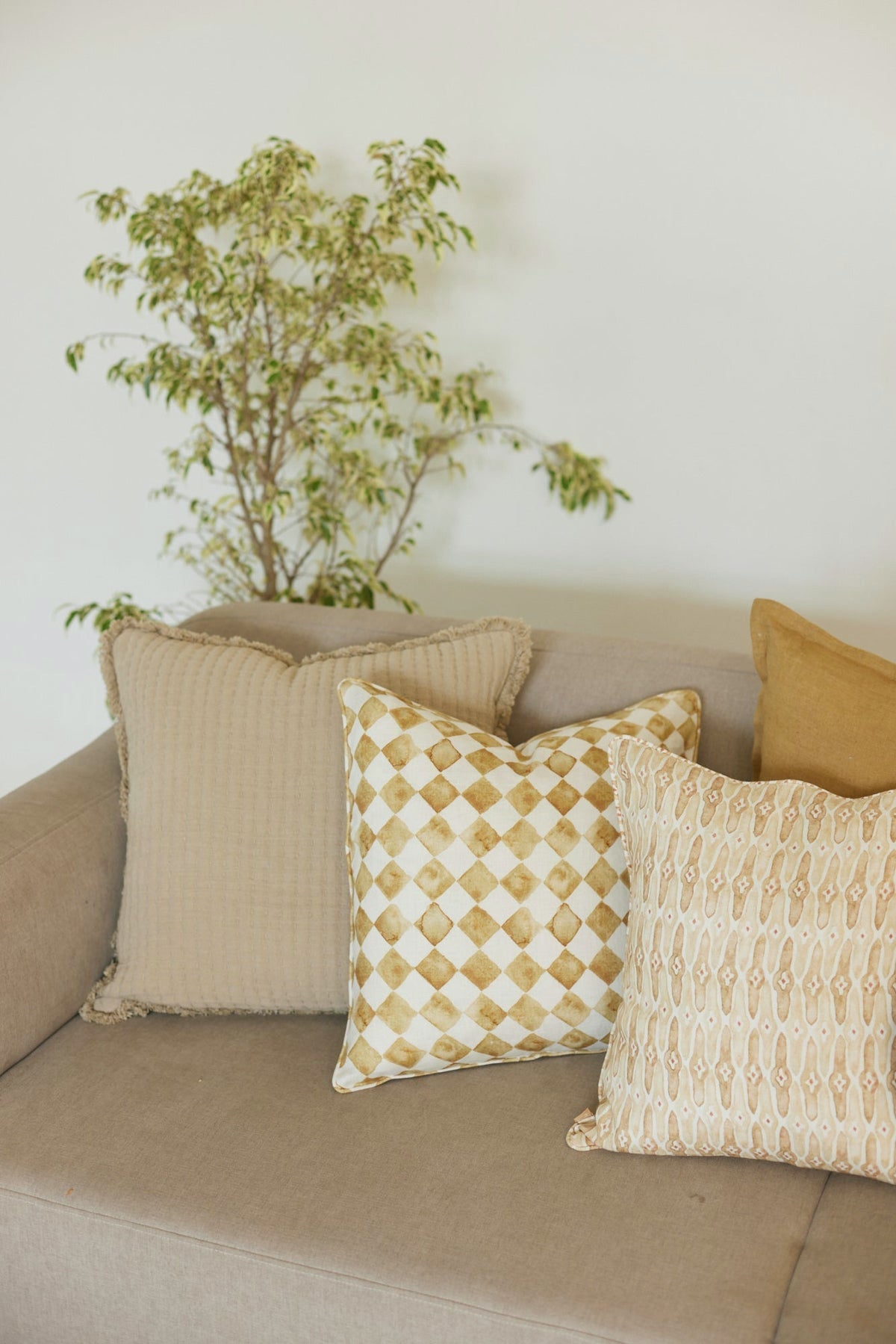 Mosaic Sand Cushion Cover by Sanctuary Living - Home Artisan