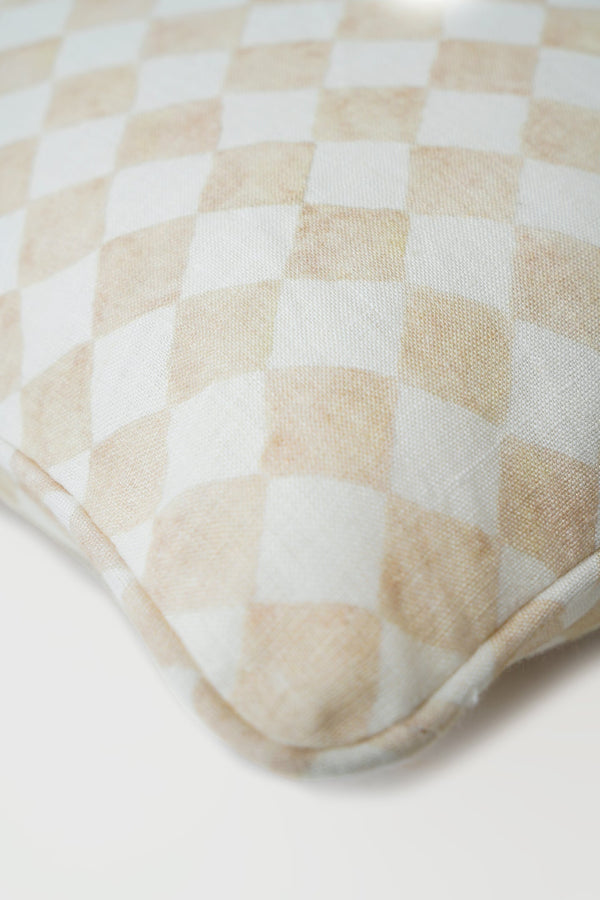 Pocket Cushion Cover (Reversible) - Checker & Border main image 0