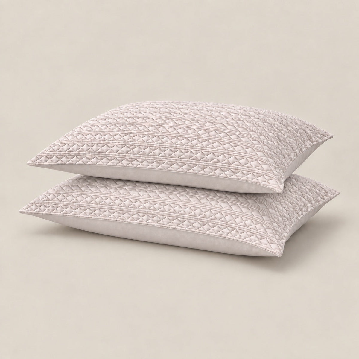 Elara Diamond Quilted Cotton Sateen Bed Cover Set with Pillow Cases - Home Artisan