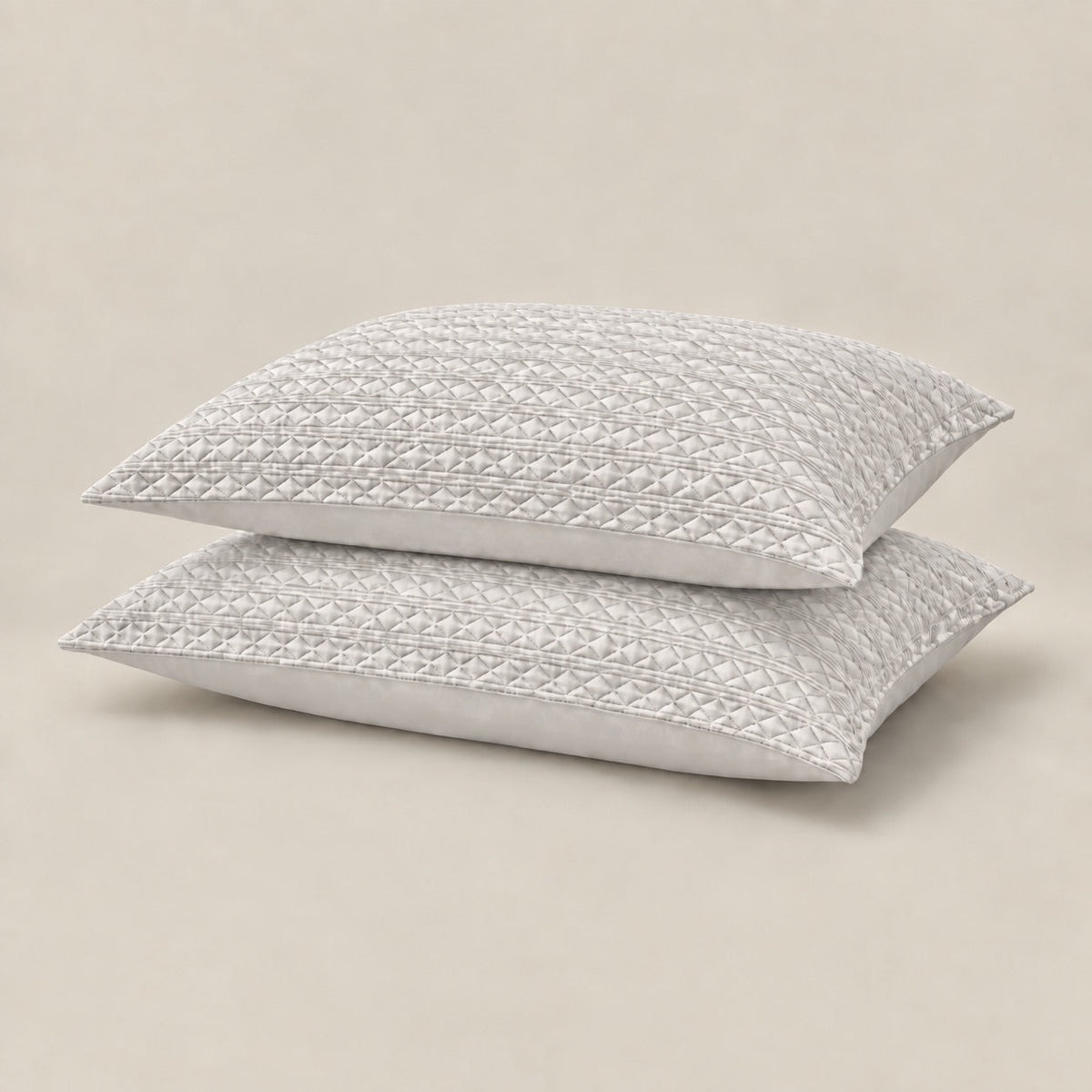 Selene Diamond Quilted Cotton Sateen Bed Cover Set with Pillow Cases - Home Artisan