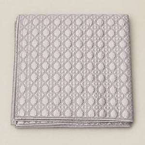 Amara Lattice Quilted Cotton Sateen Bed Cover Set with Pillow Cases - Home Artisan