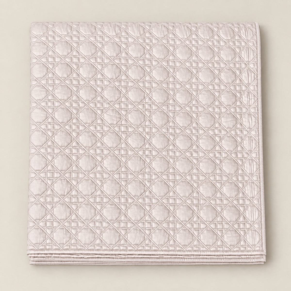 Aurelia Lattice Quilted Cotton Sateen Bed Cover Set with Pillow Cases - Home Artisan